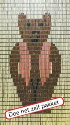 Vliegengordijn Bouwpakket Beer Groot 90x210cm