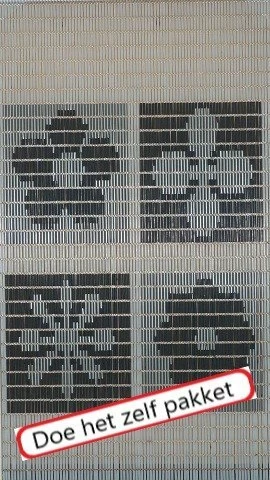 Vliegengordijn Bouwpakket 4 Vlakken Met Bloemen 90x210cm 3 Vliegengordijn Bouwpakket 4 Vlakken Met Bloemen 90x210cm