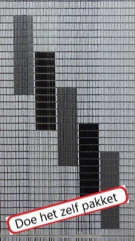 Vliegengordijn Bouwpakket 5 Blokken 90x210cm 3 Vliegengordijn Bouwpakket 5 Blokken 90x210cm