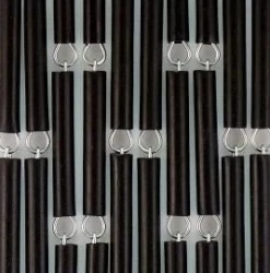 Vliegengordijn Op Maat: Hulzen Verspringen Zwart (kant En Klaar)