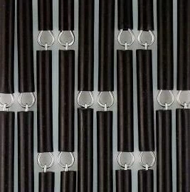 Vliegengordijn Op Maat: Hulzen Verspringen Zwart (kant En Klaar) 3 Vliegengordijn Op Maat: Hulzen Verspringen Zwart (kant En Klaar)