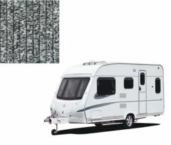 Vliegengordijn Caravan Zwart/wit 56x180cm
