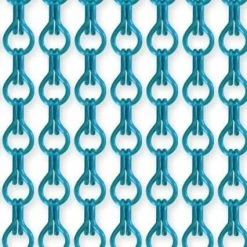 Vliegengordijn Kettingen Lichtblauw Glans 100x240cm