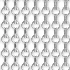 Vliegengordijn Kettingen Zilver Mat 100x240cm