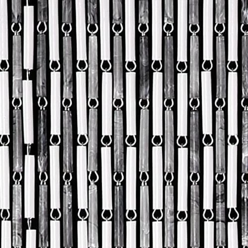 Vliegengordijn Hulzen Wit/grijs 100x240cm 3 Vliegengordijn Hulzen Wit/grijs 100x240cm