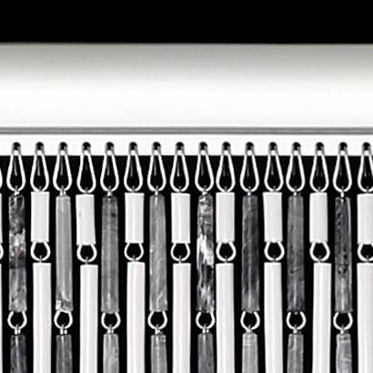 Vliegengordijn Hulzen Wit/grijs 100x240cm 4 Vliegengordijn Hulzen Wit/grijs 100x240cm - Afbeelding 2