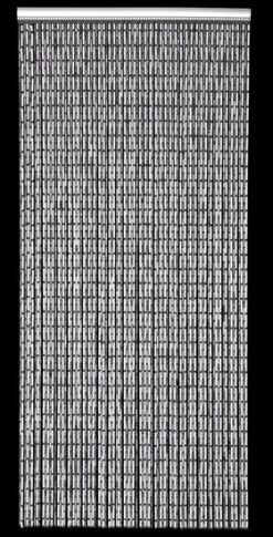 Vliegengordijn Hulzen Wit/grijs 100x240cm -Gordijn Promotie Winkel 1979366487 2