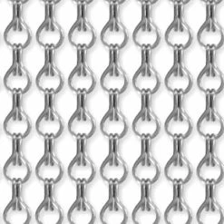 Vliegengordijn Kettingen Zilver Glans 100x240cm