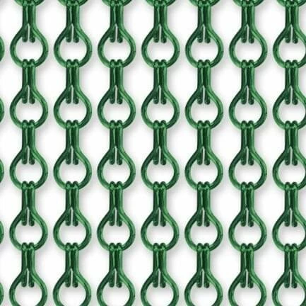 Vliegengordijn Kettingen Groen Glans 100x240cm 3 Vliegengordijn Kettingen Groen Glans 100x240cm