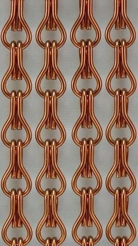 Vliegengordijn Kettingen Bruin Glans 100x240cm 4 Vliegengordijn Kettingen Bruin Glans 100x240cm - Afbeelding 2