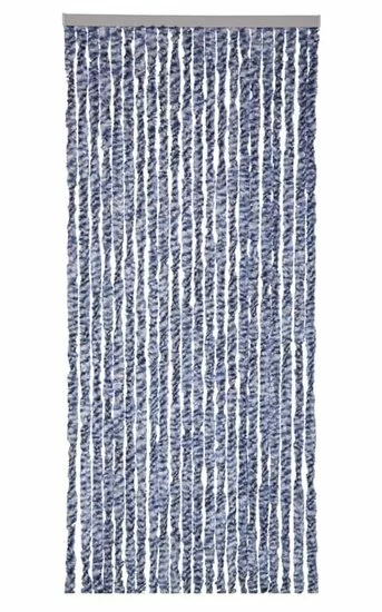 Vliegengordijn Kattenstaart 100x240cm (blauw/grijs/wit) 5 Vliegengordijn Kattenstaart 100x240cm (blauw/grijs/wit) - Afbeelding 3