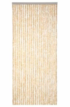 Vliegengordijn Kattenstaart 100x240cm (beige/wit) -Gordijn Promotie Winkel 1979366766