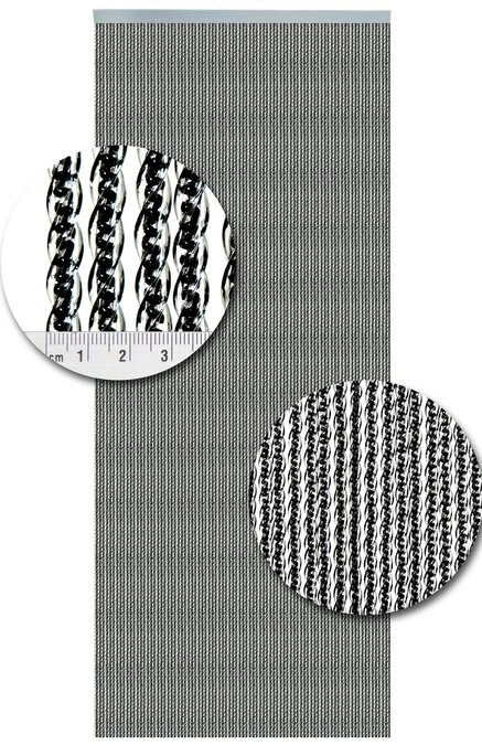 Vliegengordijn Luxe Venetië Zwart 100x240cm 4 Vliegengordijn Luxe Venetië Zwart 100x240cm - Afbeelding 2