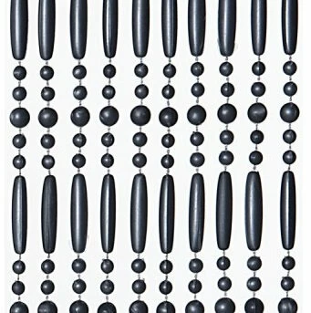 Vliegengordijn Kralen Perla Grijs 90x220cm (90 Strengen) 3 Vliegengordijn Kralen Perla Grijs 90x220cm (90 Strengen)