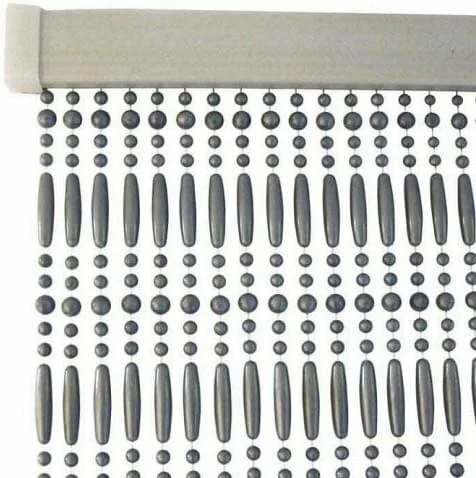 Vliegengordijn Kralen Perla Grijs 90x220cm (90 Strengen) 4 Vliegengordijn Kralen Perla Grijs 90x220cm (90 Strengen) - Afbeelding 2