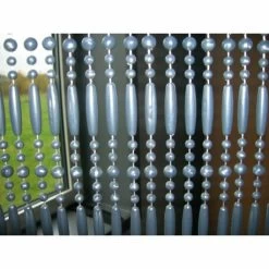 Vliegengordijn Kralen Perla Grijs 90x220cm (90 Strengen) -Gordijn Promotie Winkel 1979367483 1