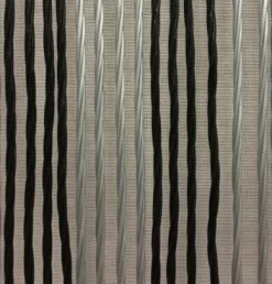 Vliegengordijn Victoria 90x220cm (zilver-zwart) -Gordijn Promotie Winkel 1979367603 1