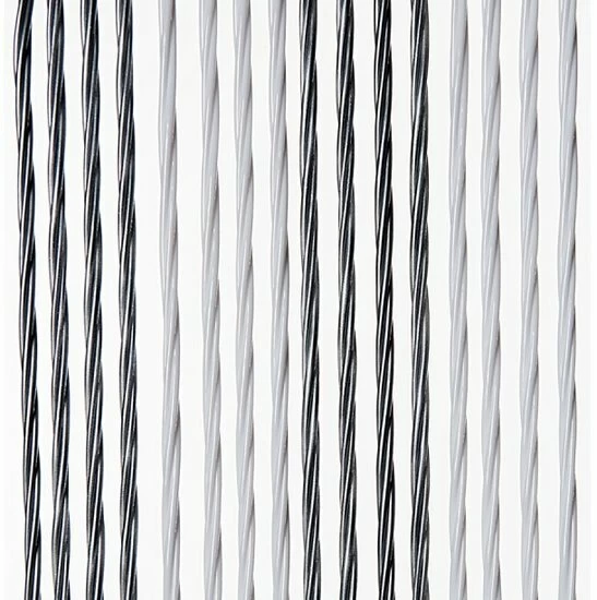 Vliegengordijn Victoria 90x220cm (wit-zilver) 3 Vliegengordijn Victoria 90x220cm (wit-zilver)