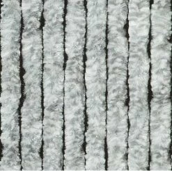 Vliegengordijn Kattenstaart 90x220cm (grijs/wit)