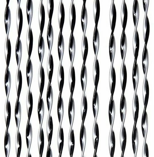 Vliegengordijn Opal 90x220cm (zilver-zwart) 3 Vliegengordijn Opal 90x220cm (zilver-zwart)