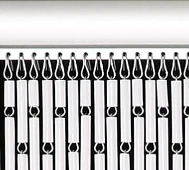 Vliegengordijn Hulzen Wit 90x210cm 4 Vliegengordijn Hulzen Wit 90x210cm - Afbeelding 2