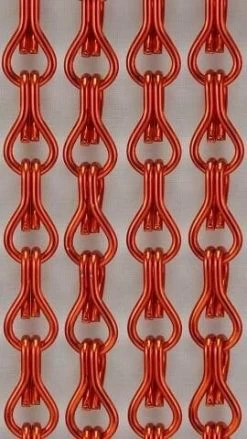 Vliegengordijn Kettingen Rood Glans 90x210cm -Gordijn Promotie Winkel 1979367993