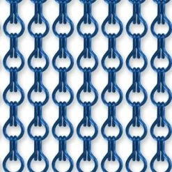 Vliegengordijn Kettingen Blauw Glans 90x210cm