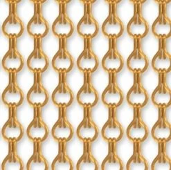 Vliegengordijn Kettingen Goud Glans 90x210cm