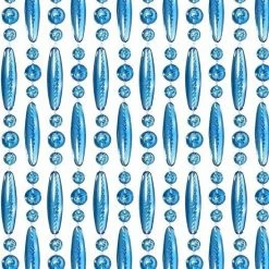 Vliegengordijn Kralen Transparant Blauw 90x210cm