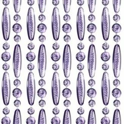 Vliegengordijn Kralen Paars Transparant 90x210cm