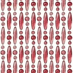 Vliegengordijn Kralen Roze Transparant 90x210cm