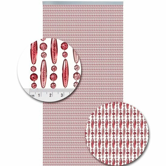 Vliegengordijn Kralen Roze Transparant 90x210cm 3 Vliegengordijn Kralen Roze Transparant 90x210cm - Afbeelding 2