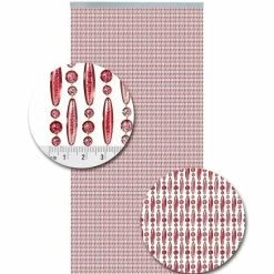 Vliegengordijn Kralen Roze Transparant 90x210cm -Gordijn Promotie Winkel 1979368293