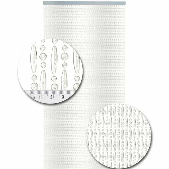 Vliegengordijn Kralen Transparant 90x210cm 4 Vliegengordijn Kralen Transparant 90x210cm - Afbeelding 2