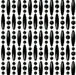 Vliegengordijn Kralen Zwart 90x210cm