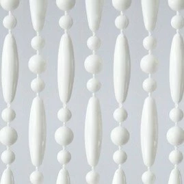 Vliegengordijn Kralen Wit 90x210cm 3 Vliegengordijn Kralen Wit 90x210cm