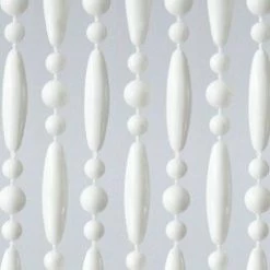 Vliegengordijn Kralen Wit 90x210cm