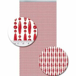 Vliegengordijn Kralen Rood Transparant 90x210cm -Gordijn Promotie Winkel 1979368359 1