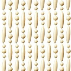 Vliegengordijn Kralen Creme 90x210cm