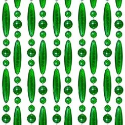 Vliegengordijn Kralen Groen Transparant 90x210cm
