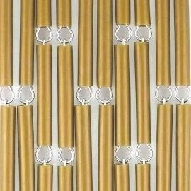 Vliegengordijn Op Maat: Hulzen Verspringen Goud (kant En Klaar) 3 Vliegengordijn Op Maat: Hulzen Verspringen Goud (kant En Klaar)