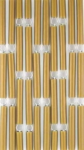 Vliegengordijn Op Maat: Hulzen Verspringen Goud (kant En Klaar) 4 Vliegengordijn Op Maat: Hulzen Verspringen Goud (kant En Klaar) - Afbeelding 2