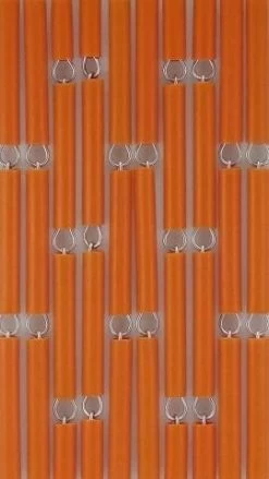 Vliegengordijn Op Maat: Hulzen Verspringen Oranje (kant En Klaar) -Gordijn Promotie Winkel 1979369154