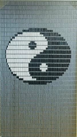 Vliegengordijn Op Maat: Yin Yang (kant En Klaar) 3 Vliegengordijn Op Maat: Yin Yang (kant En Klaar)