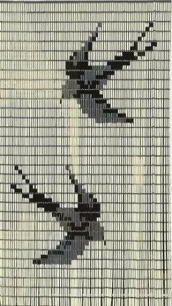Vliegengordijn Op Maat: Vogels Creme (kant En Klaar)